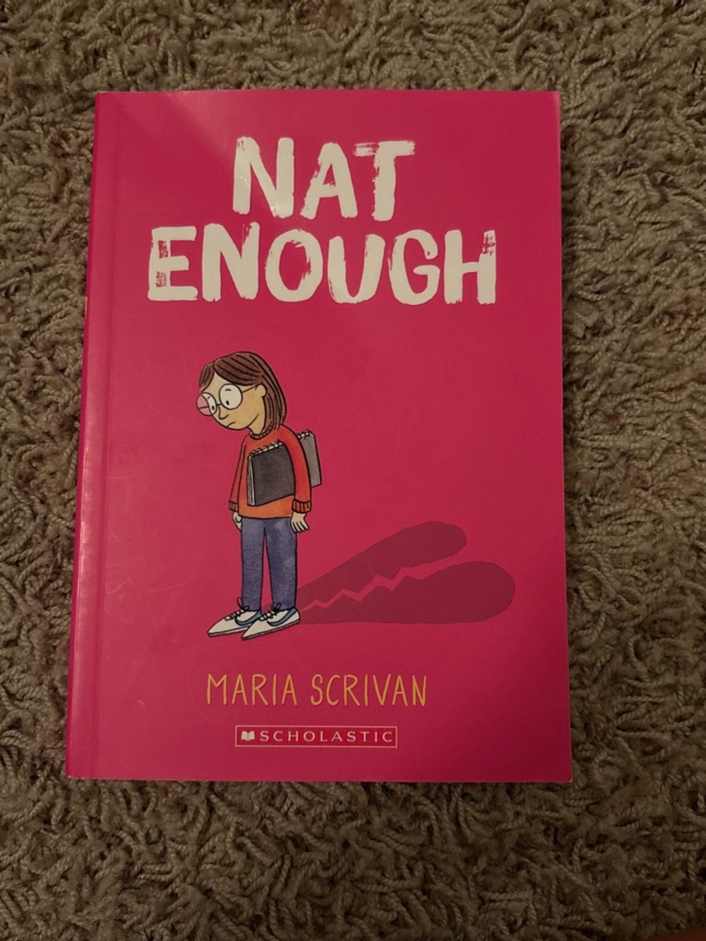 Scholastic Bright Pink Middle-Grade Graphic Novel Back Cover